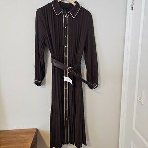 Zara long sleeve maxi dress size L NWT